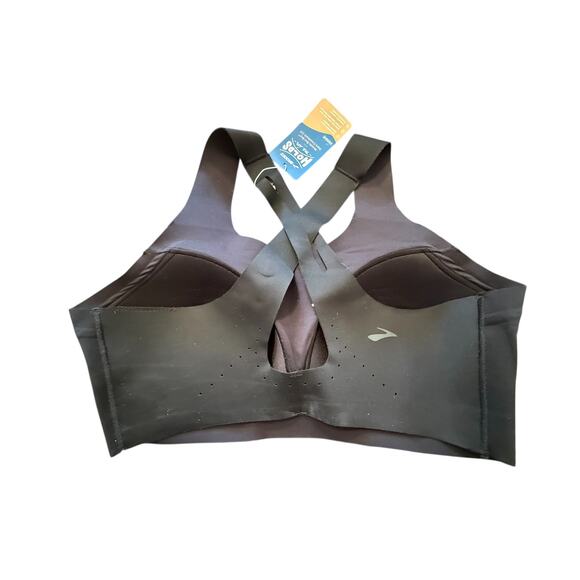 Brooks Women's Black Crossback 2.0 Sports Bra Size 36 DD - Picture 6 of 8